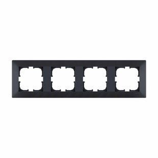 Рамка на 4 поста, дымчатая, ODAK EXEN BR-0726-NN-14245 фото