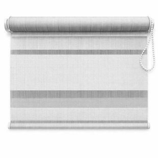 Штора рулонная, 40x170cm, день-ночь, 20B23-1, белая, узор, BAUWELT BR-0726-NN-6685 фото