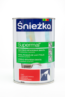 Эмаль Supermal Sniezka. Дерево/ Металл. Красный. Глянец. 0.8 л. BR-0726-NN-7517 фото