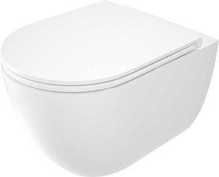 Унитаз подвесной белый сиденье дюропласт, DEANTE BR-0726-NN-11750 фото