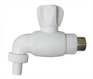 Кран шаровой ППР для бочки 1/2'Н белый. MPN BR-0726-NN-10317 фото