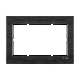 Двойная рамка, чёрная, SPACE COMFORT, EXEN BR-0726-NN-14524 фото
