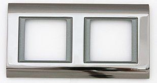 Рама двойная 2-х модульная Thea Sistema Una Panasonic. Дымчатый BR-0726-NN-13973 фото