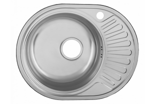 Мойка 'лайн', 1 чаша, выпуск бол., п/ч, 0,6мм, левая, глубина 150мм UKINOX FAL577.447 -GT6K 2L BR-03913 фото