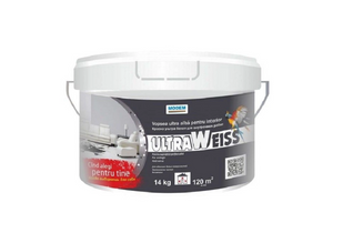 Краска Ultra Weiss 1.4 кг латексная для внутр. работ Modem BR2-0205 фото