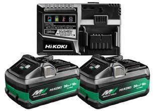 Зарядное устройство Li-ion + аккумулятор, 2x36V-4Ah/18V-8Ah, Hikoki BR-0726-NN-2450 фото