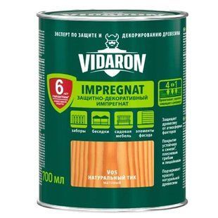Импрегнат для древесины V05 VIDARON. Тиковое дерево. 0.7 л. BR-0726-NN-7351 фото