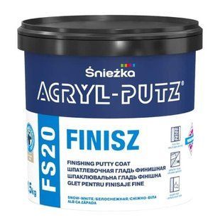 Финишная акриловая шпаклевка ACRYL-PUTZ FS20 FINISZ 1.5kg, SNIEZKA BR-0726-NN-13779 фото