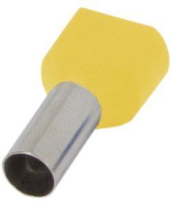 Изолированный наконечник e.terminal.stand.te.2.1.5.yellow (TE1508 yellow), 2&times;1.5 mm2, желтый BR-0726-NN-17245 фото