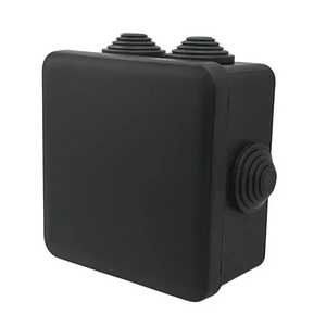 Коробка распределительная для открытого монтажа с муфтами, 80x45mm, IP55, чёрная, Neomax BR-0726-NN-14845 фото