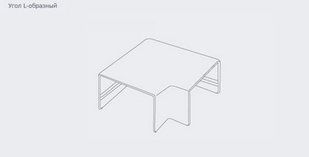 Кабельxканал акс. плоский угол L. 60х40мм. белый Tplast BR-0726-NN-14774 фото