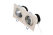 Светильник потолочный точечный прямоуг. LED 2х10W 6400K 1078Lm (белый) / 220-240V / IP20 - HL6712L 016-022-0020 Veronica-20 BR-04496 фото 2