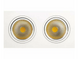 Светильник потолочный точечный прямоуг. LED 2х10W 6400K 1078Lm (белый) / 220-240V / IP20 - HL6712L 016-022-0020 Veronica-20 BR-04496 фото 1