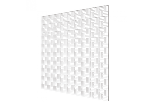 Решетка вентиляционная декоративная потолочная 595мм х 595мм, белая ЭРА П6060ДП fusion BR-07681 фото