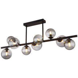 Люстра GALILEO, макс. 9x5W, G9, 230V, IP20, дымчатая/чёрная, VIVALUX BR-0726-NN-15636 фото