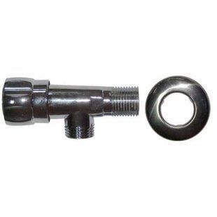 Кран угловой никелированный. 1/2'Нх1/2'Н. MPN BR-0726-NN-10351 фото