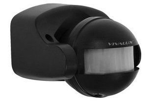 Датчик движения FLEX Vivalux. 180 градусов. Черный. IP44. BR-0726-NN-14574 фото