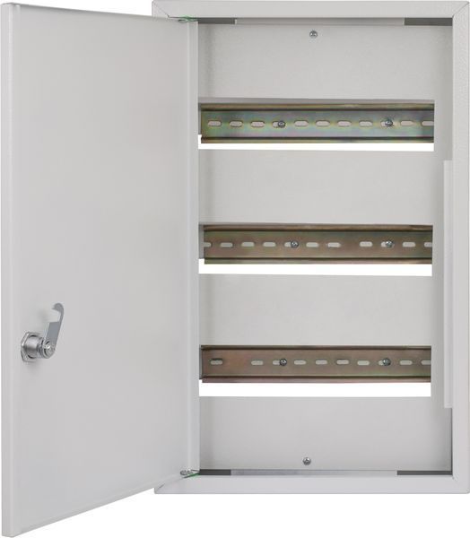 Корпус металлический с монтажной панелью, навесной, 455x275x100 mm, 36 мод, E-NEXT BR-0726-NN-17038 фото