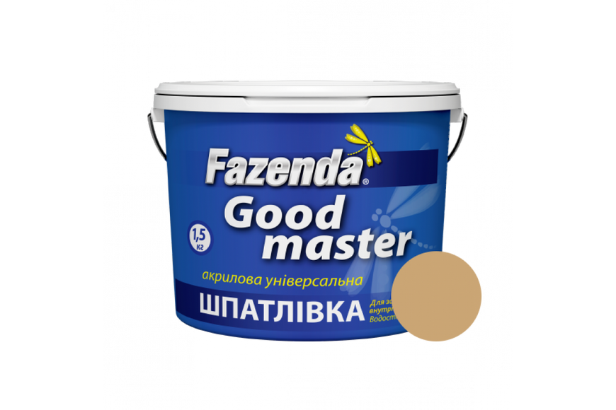 Шпатлевка акриловая цветная сосна «Good master» Fazenda, 0,25кг BR-02036 фото