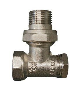 Кран угловой радиаторный обратка, d1/2'Вх1/2'Н, EMIRPLAST 12688 BR-0726-NN-10291 фото
