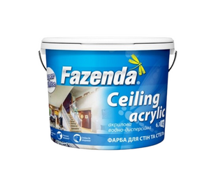 Краска ВД для стен и потолков 'Ceiling Acrylic', Fazenda 1 л/1,2 кг BR-02150 фото