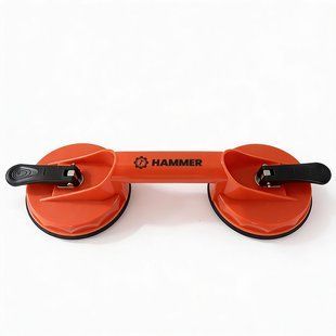 Присоска для стекол Hammer двойная, пластиковая, 118 mm, 80 kg BR-0726-NN-5357 фото