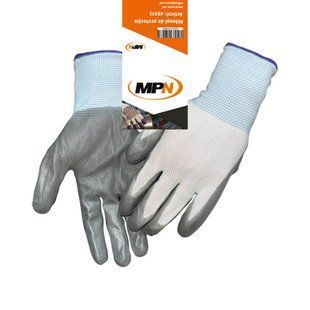 Рабочие перчатки из полиэстера, бело-серые, MPN BR-0726-NN-12014 фото