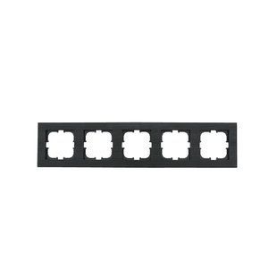 Рамка на 5 постов, серая, MAGNETIC COMFORT, EXEN BR-0726-NN-14341 фото