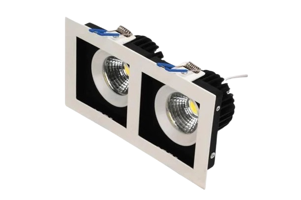 Светильник потолочный точечный прямоуг. LED 2х8W 6400K 742Lm (белый) / 220-240V / IP20 - HL6722L 016-023-0016 Sabrina-16 BR-04495 фото