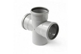 Крестовина &Oslash; 110-110-90 для внутрен. канализации ТМ BR-0726-LR-1768 фото