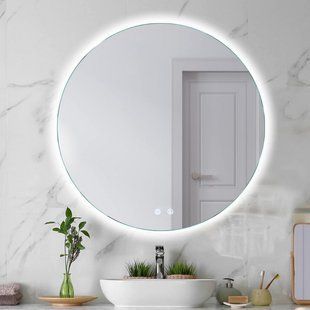 Зеркало c LED подсветкой, д700мм, с сенсором, функция подогрев, PIERO BR-0726-NN-10483 фото