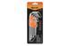 Набор ключей имбусовых Tamper-Torx, 9шт.: TT10-ТT50, 45x, закаленные, Удлиненные, никель - TM Sparta BR-0726-LR-2338 фото 2