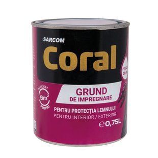 Грунтовка пропитка на водной основе, 0.75 л, CORAL BR-0726-NN-6987 фото