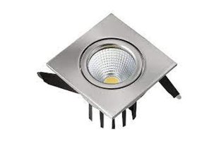 Светильник потолочный точечный квадрат COB LED 3W 6500K 220Lm (мат. хром) 220-240V IP20 - HL6741L 016-006-0003 Diana BR-04511 фото