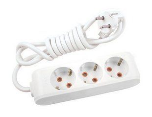 Удлинитель 3 розетки с заземлением Multi - Let Viko by Panasonic. 2 м. Белый BR-0726-NN-16297 фото