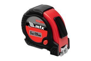 Рулетка 5м х 19мм Status Magnet, обрезиненный корпус, зацеп магнит - TM MTX. BR-0726-LR-2032 фото