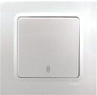 Выключатель проходной одноклавишный Linnera Life Viko by Panasonic. Белый жемчуг BR-0726-NN-14240 фото