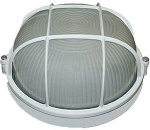 Алюминиевый свет.с защитой. Е27. круг. IP54. белый. Ecostrum BR-0726-NN-16144 фото