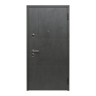 Дверь металическая, 860x2000 mm, правая, IMPULS 352, Gold Nova 10/10, бетон антрацит/дуб бергамо миндаль, Aplot BR-0726-NN-6137 фото