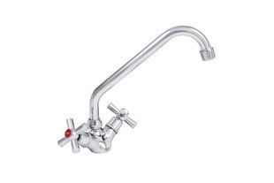 Смеситель Zerix TMH 722 кухня, высокий излив, шпилька, двухвентильный ZERIX BR-02525 фото