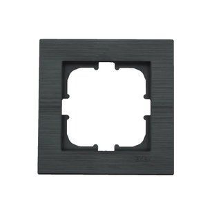 Рамка на 1 пост, серая, MAGNETIC COMFORT, EXEN BR-0726-NN-14158 фото