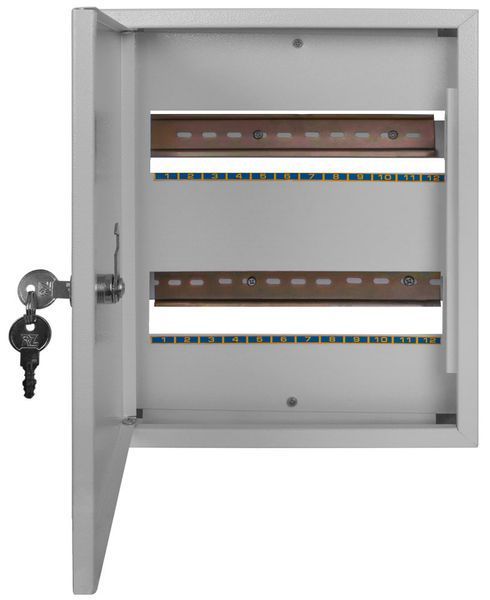 Корпус металлический с монтажной панелью, навесной, 330x275x100 mm, 24 мод, E-NEXT BR-0726-NN-17073 фото