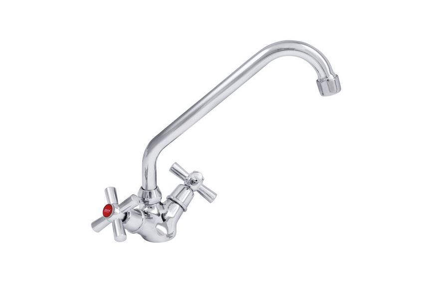 Смеситель Zerix TMH 722 кухня, высокий излив, шпилька, двухвентильный ZERIX BR-02525 фото Смеситель Zerix TMH 722 кухня, высокий излив, шпилька, двухвентильный ZERIX BR-02525 фото