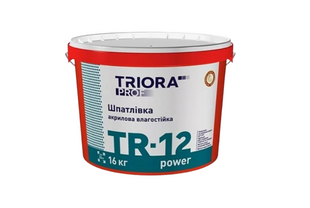 Шпаклевка влагостойкая акриловая 'TRIORA' Prof«TR-12 power» 5 кг BR-08814 фото