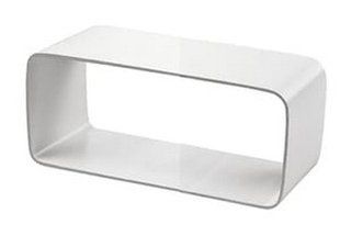 Соединитель плоских воздуховодов KS Europlast. 110 х 55 мм. ПВХ. Белый BR-0726-NN-8841 фото