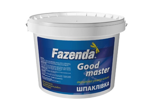 Шпатлевка акриловая цветная белый «Good master» Fazenda, 1,5кг BR-08785 фото