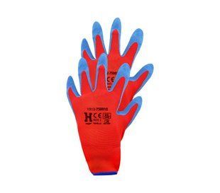 Рабочие перчатки, красно-синие, XL, серия 75, категория I, SuperSoft, Hardy BR-0726-NN-12327 фото