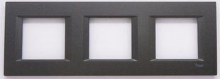 Рама тройная 2 -х модульная Thea Optima Panasonic. Черный BR-0726-NN-13941 фото