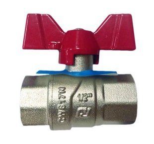Кран шаровой ВВ 1/2'. усиленный. бабочка. Rubano BR-0726-NN-10366 фото