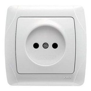 Розетка без заземления Carmen Viko by Panasonic. Белый BR-0726-NN-14327 фото